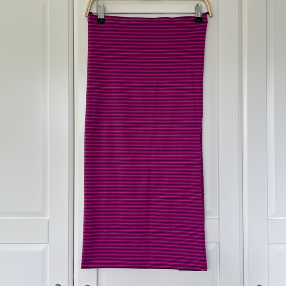 Lululemon Plum and Blue Striped Vinyasa Scarf/Wrap *Rulu, One Size - Picture 5 of 10